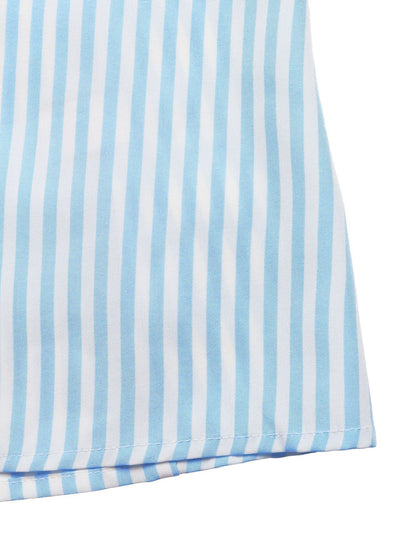 Longue robe rayée à col halter