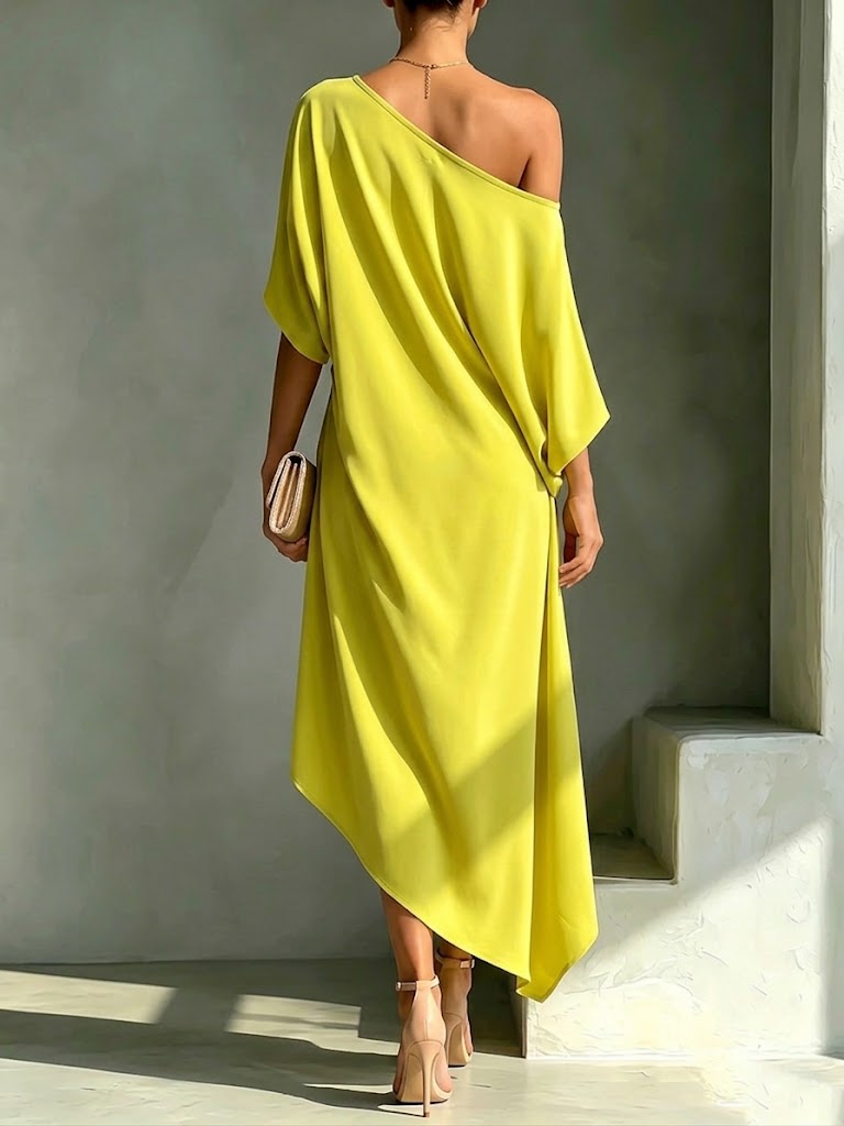 Robe asymétrique élégante et stylée