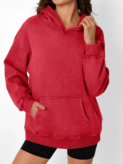 Hoodie délavé oversize unisexe