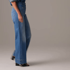 Pantalon de marin ample à contrôle du ventre