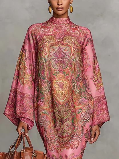 Urban Paisley Plus Size Midi Dress