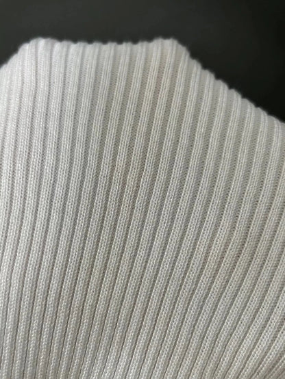 Sweet Angel Contrast-Trim Knitted Sweater Dress