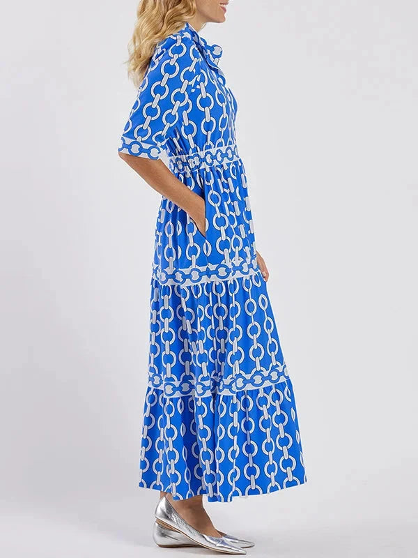 Robe midi à chaînes