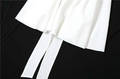 Robe mini romantique à simple nœud