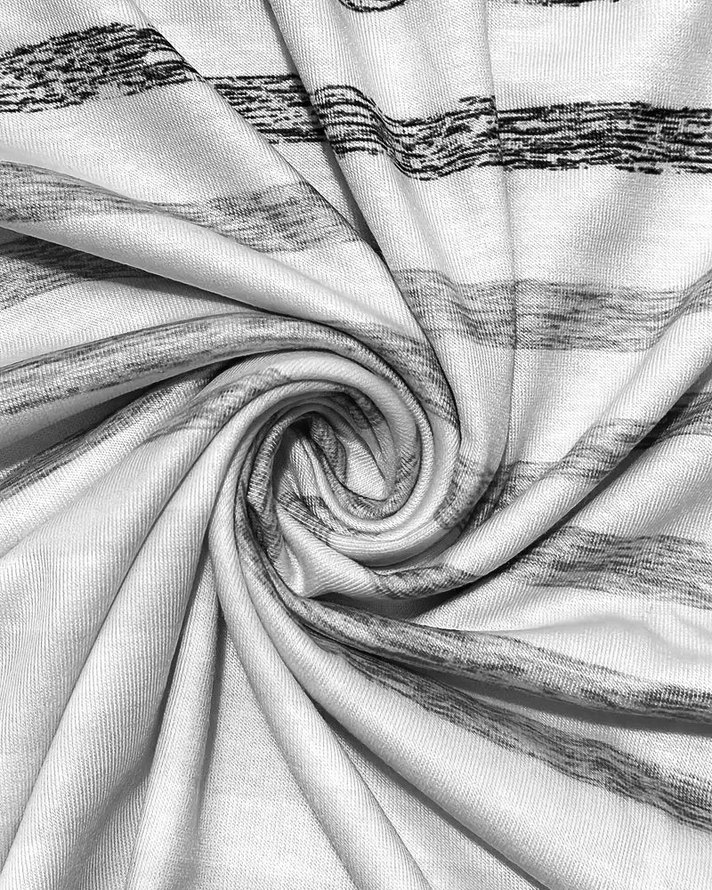 T-shirt rayé à manches courtes et col rond Aumora