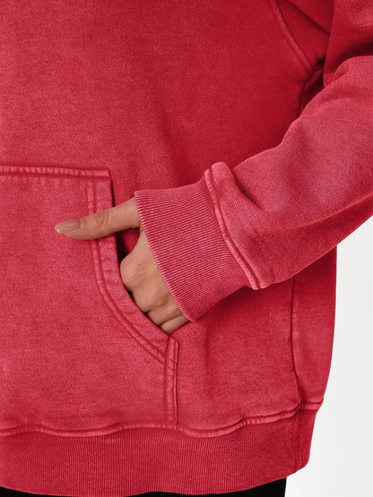 Hoodie délavé oversize unisexe
