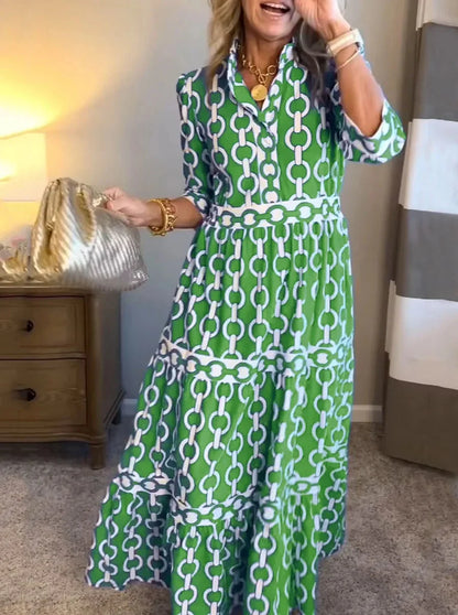 Robe midi à chaînes