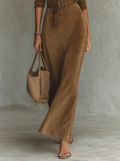 Long-sleeved shirt dress, with lapel collar and split assembly