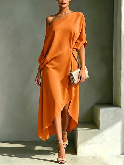 Robe asymétrique élégante et stylée