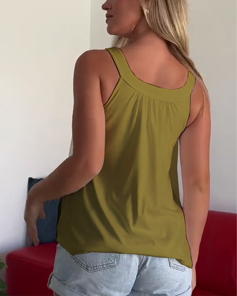 Caraco plissé de couleur unie