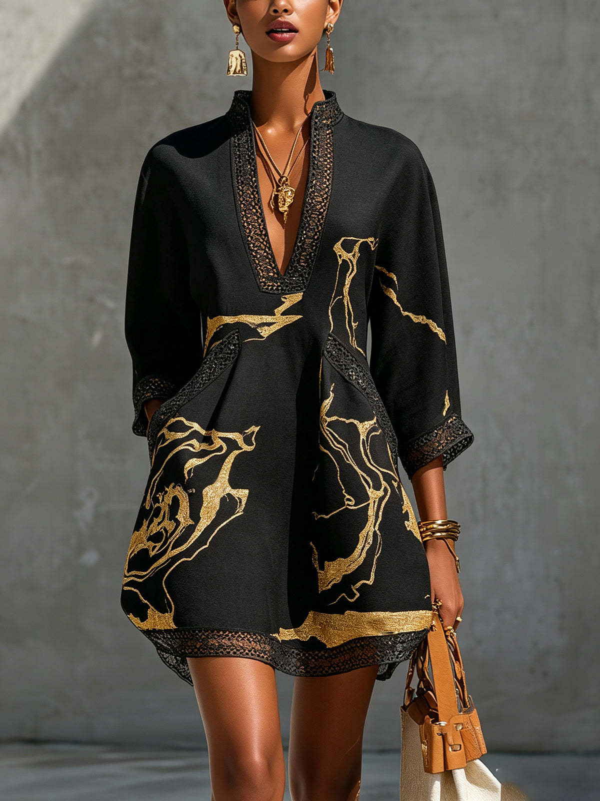 Robe Courte Évasée en Coton et Lin de Style Décontracté avec Bretelles