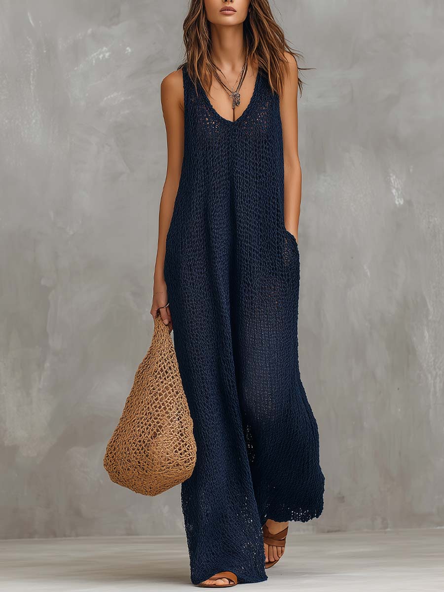 Holiday Bohemian Knitted Jumpsuit
