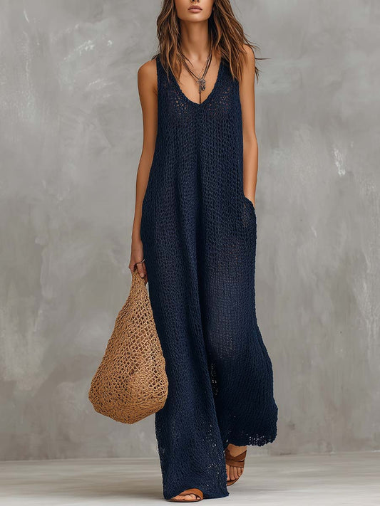 Holiday Bohemian Knitted Jumpsuit