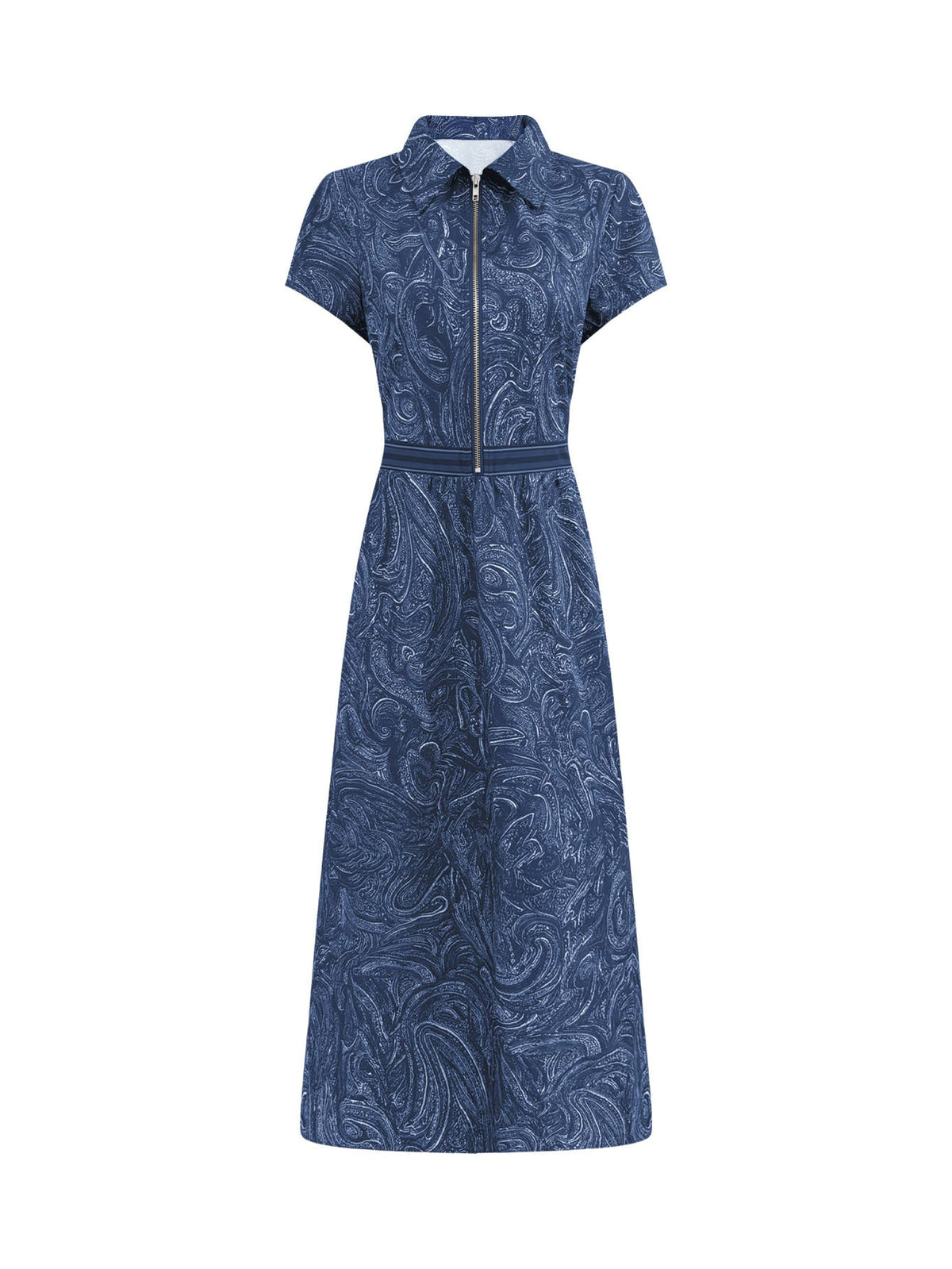 🌟 Robe longue intemporelle imprimée cachemire : L'élégance sans effort pour toutes les occasions