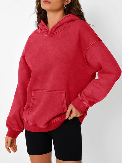 Hoodie délavé oversize unisexe