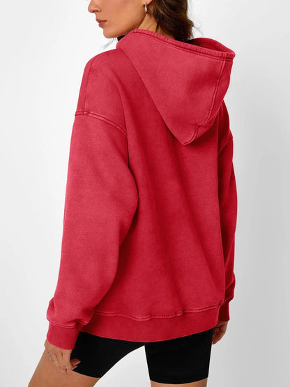 Hoodie délavé oversize unisexe
