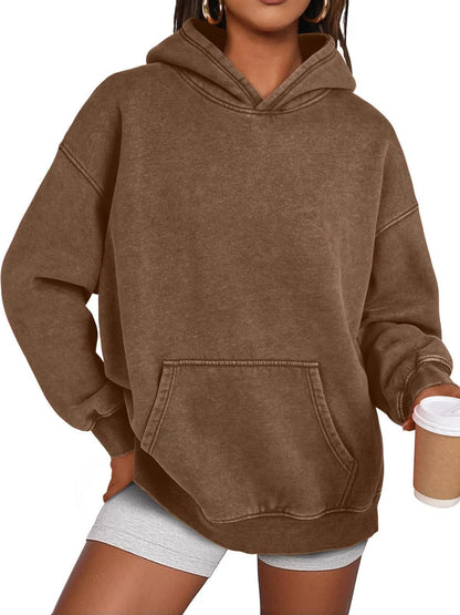 Hoodie délavé oversize unisexe