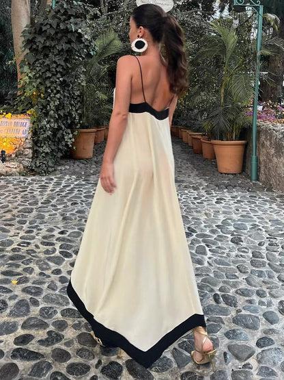 Robe nuisette longue style esthétique vieille argent Sicile