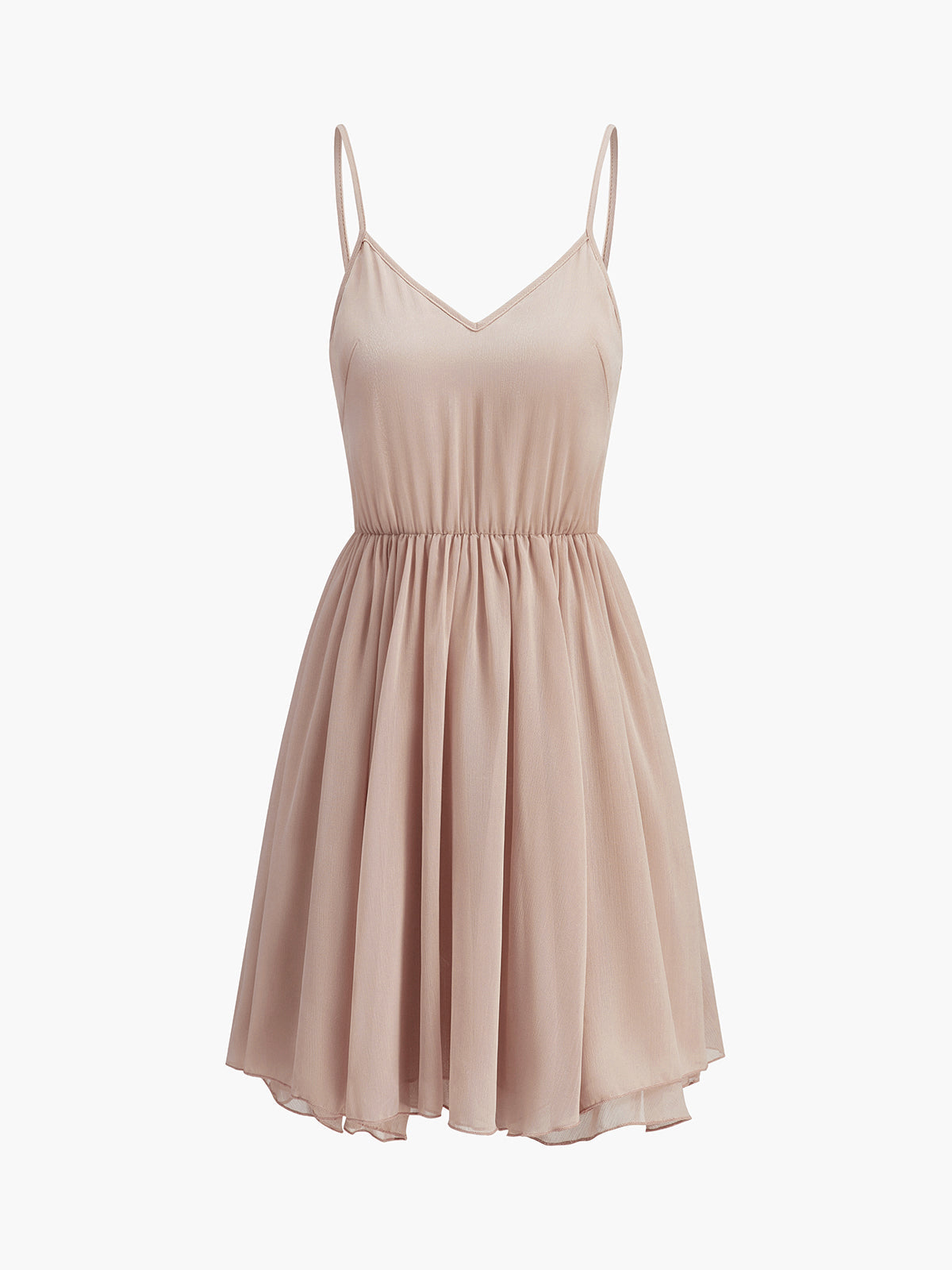 Robe à volants en mousseline semi-transparente avec cape extérieure