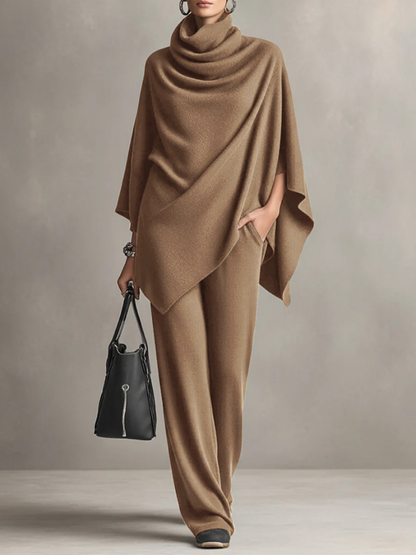 Elegant two-piece draped set