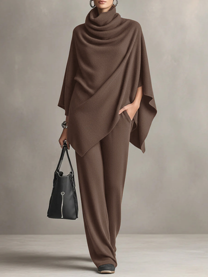Elegant two-piece draped set