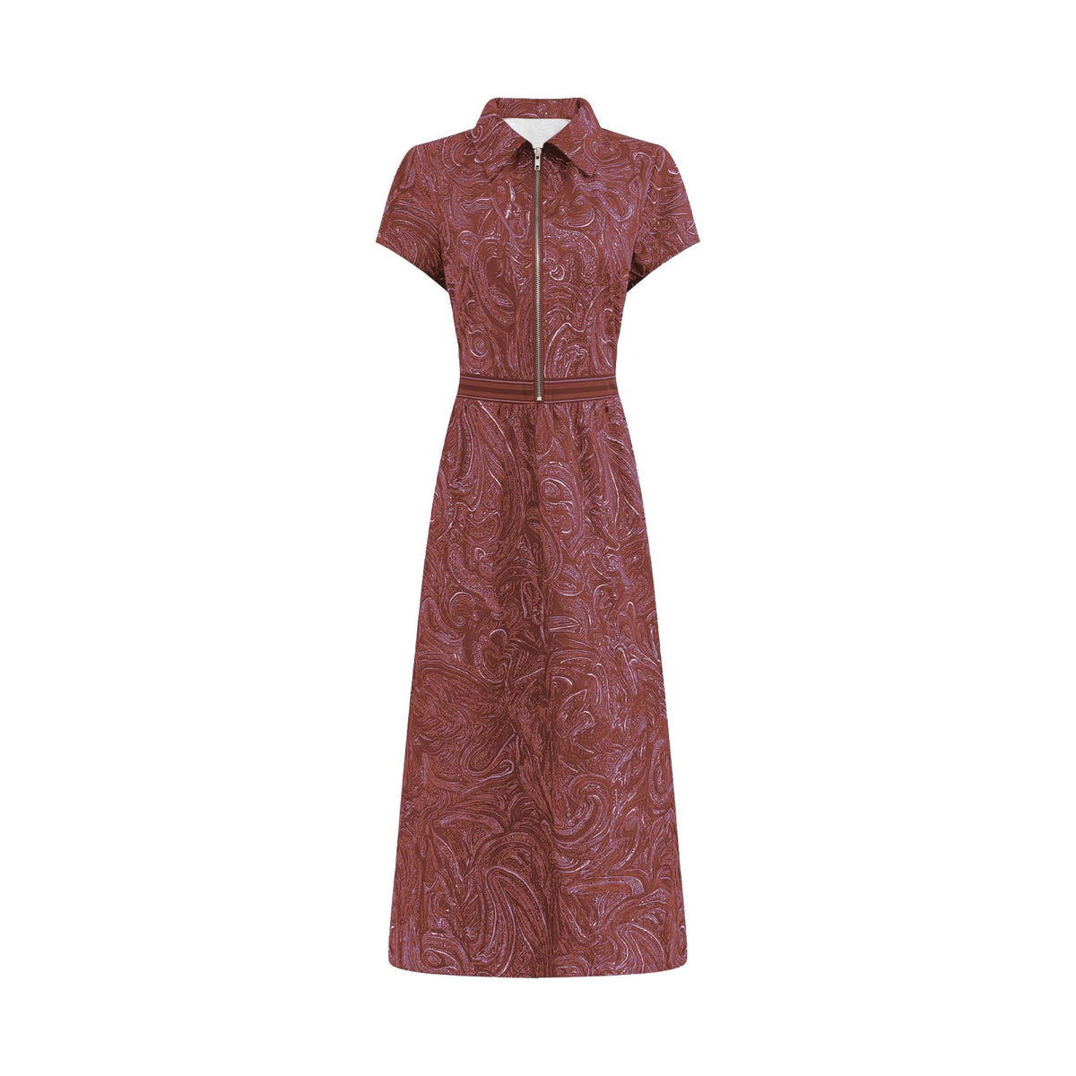 🌟 Robe longue intemporelle imprimée cachemire : L'élégance sans effort pour toutes les occasions