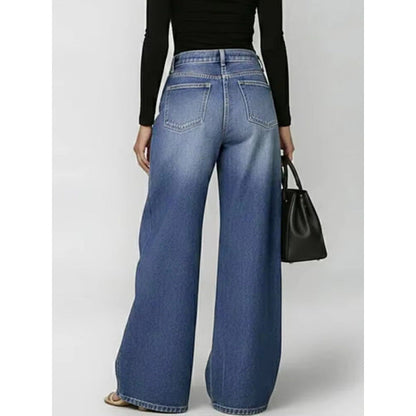 Jeans Femme Taille Haute Ample