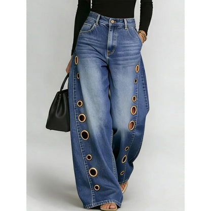 Jeans Femme Taille Haute Ample