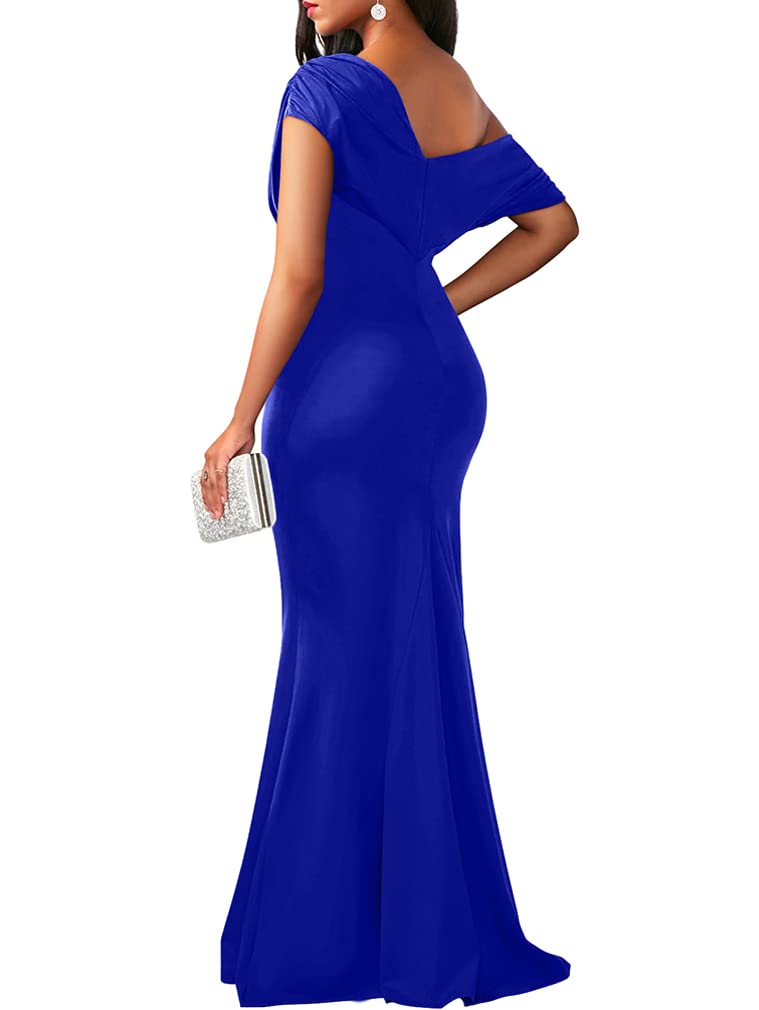 Robe de soirée longue élégante, moulante, sans manches et sans épaules pour femmes, collection 2025