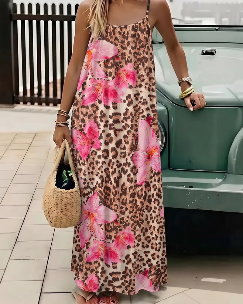 Robe caraco dos nu de couleur unie pour femme