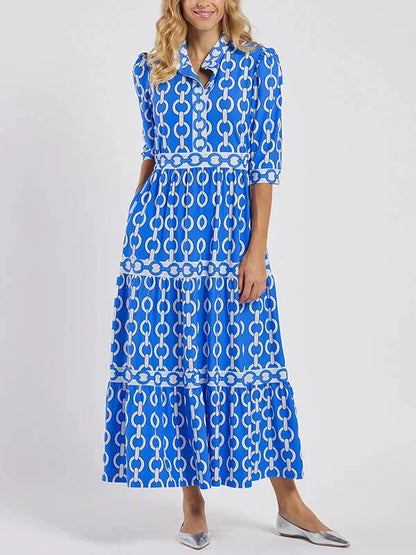 Robe midi à chaînes
