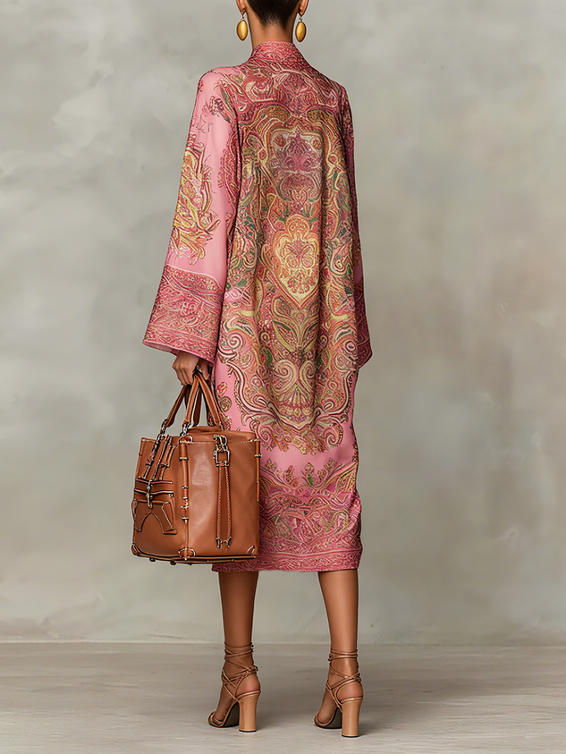Urban Paisley Plus Size Midi Dress