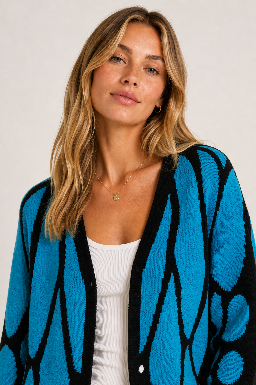 Gilet en tricot Aile de papillon monarque