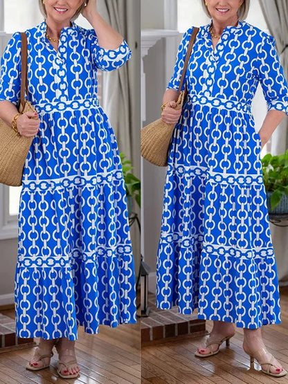 Robe midi à chaînes