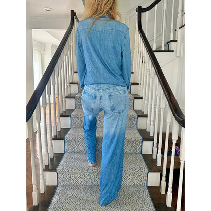 Ensemble de pyjama Denim Dreams – Coupe confortable, vêtements d'intérieur doux effet jean pour des nuits paisibles
