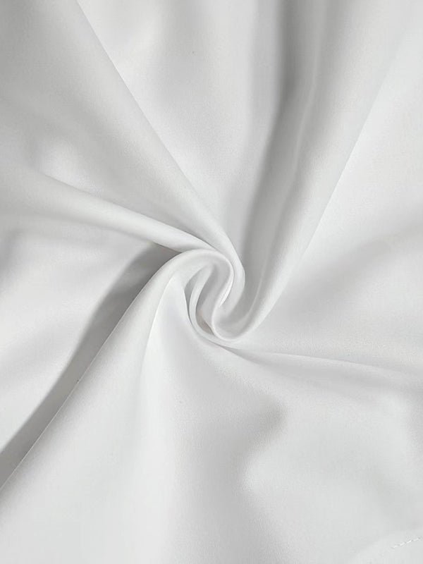 Robe midi plissée à imprimé et col en V