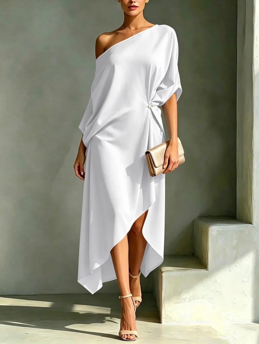 Robe asymétrique élégante et stylée