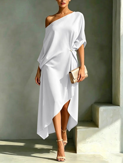 Robe asymétrique élégante et stylée