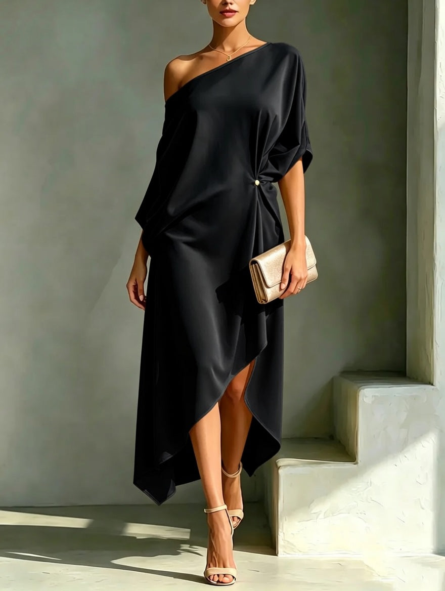 Robe asymétrique élégante et stylée