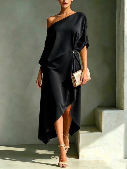 Robe asymétrique élégante et stylée