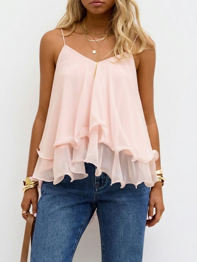Stylish Chiffon Camisole Top